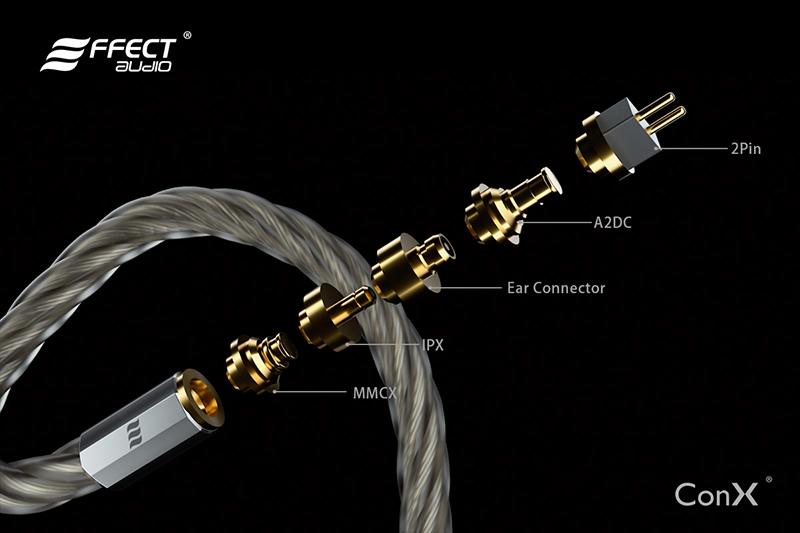 イヤホン EFFECT AUDIO Centurion Effect Audio Centurion Gold Silver Flagship IEM Upgrade